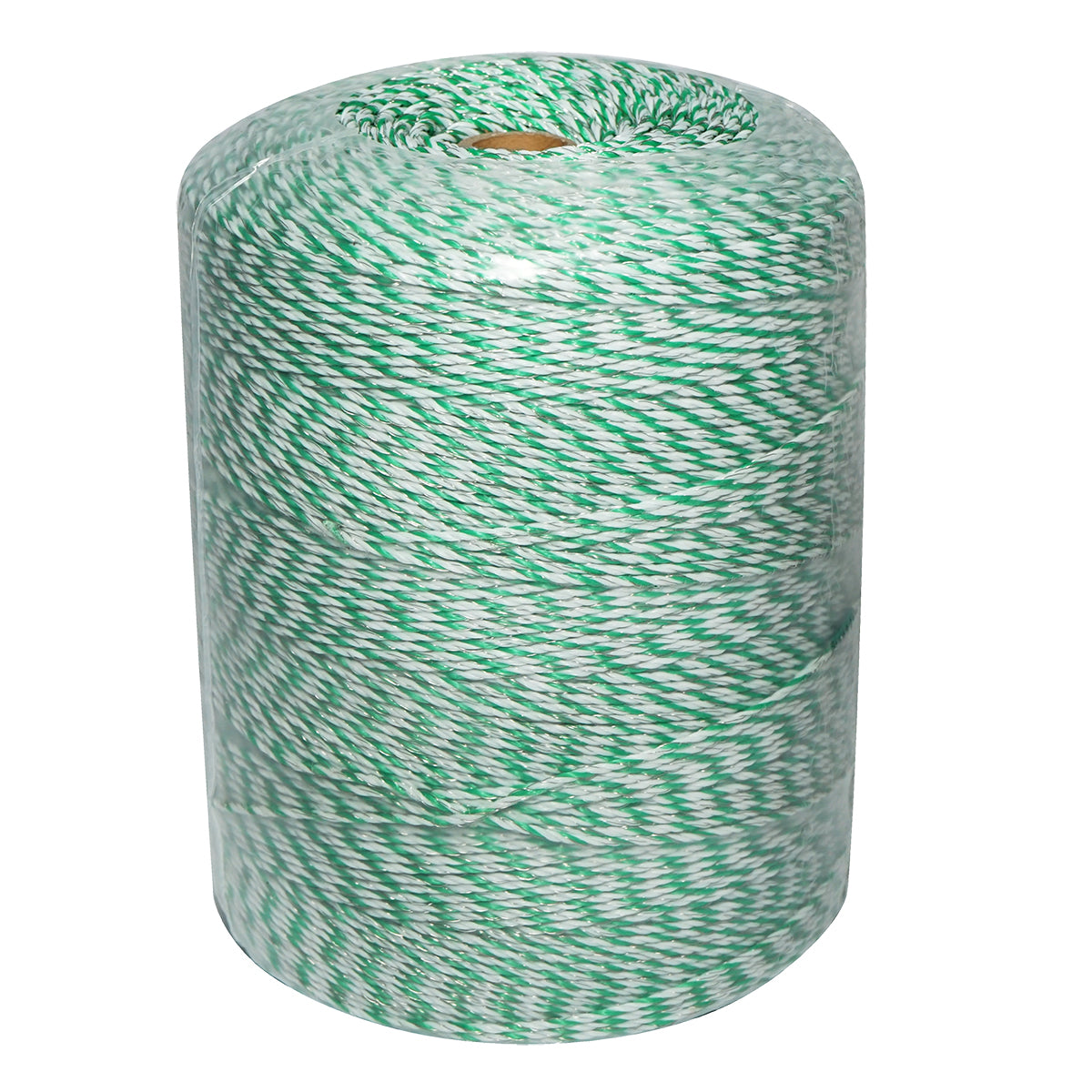 Tekercs zöld fluoreszkáló-fehér szál fluoreszkáló zöld-fehér fi 2.5mm 3x0.2mm SS, 1x0.25mm Cu, 1000m elektromos kerítés Bourget