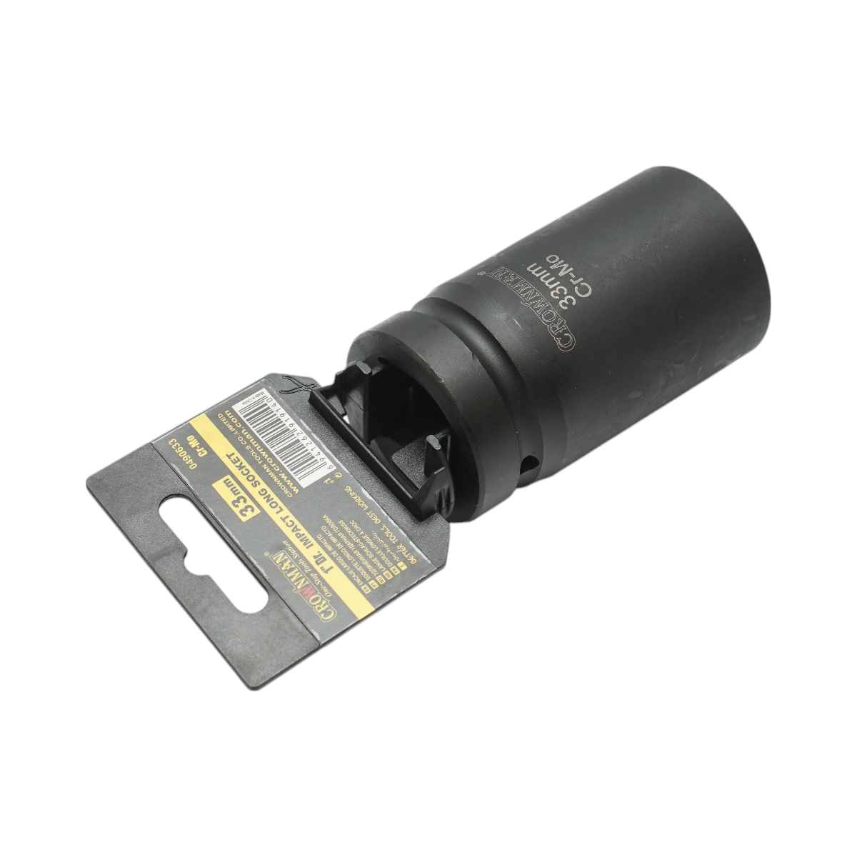 Crownman Cr-Mo Crownman 1 hüvelykes négyzet alakú, 33 mm hosszú ütvecsavaros dugókulcskulcs
