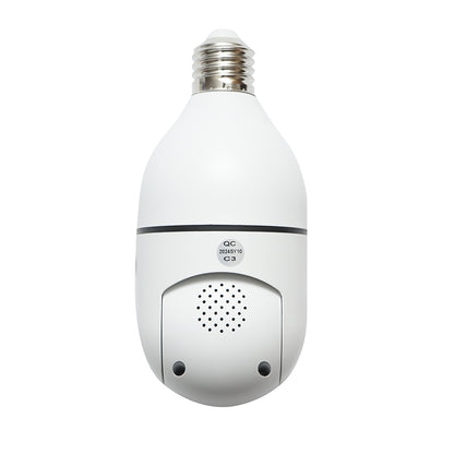 2 MP-es intelligens izzós megfigyelő kamera, 360 fokban forgatható PTZ, P2P WIFI 2.4GHz, E27 izzó típus, mozgásérzékelővel és iCSee alkalmazással.
