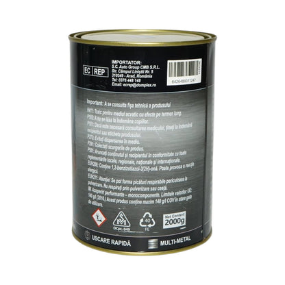 Breckner Germany 3 az 1-ben rozsdagátló zománc festék fém felületekhez 2kg, közvetlenül a rozsdára, vízalapú, égei kék