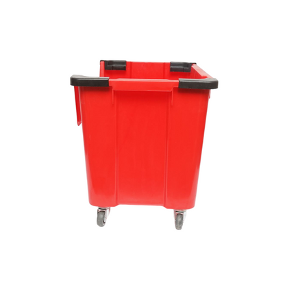 Műanyag tárolódoboz kerekekkel 545x345x395mm piros