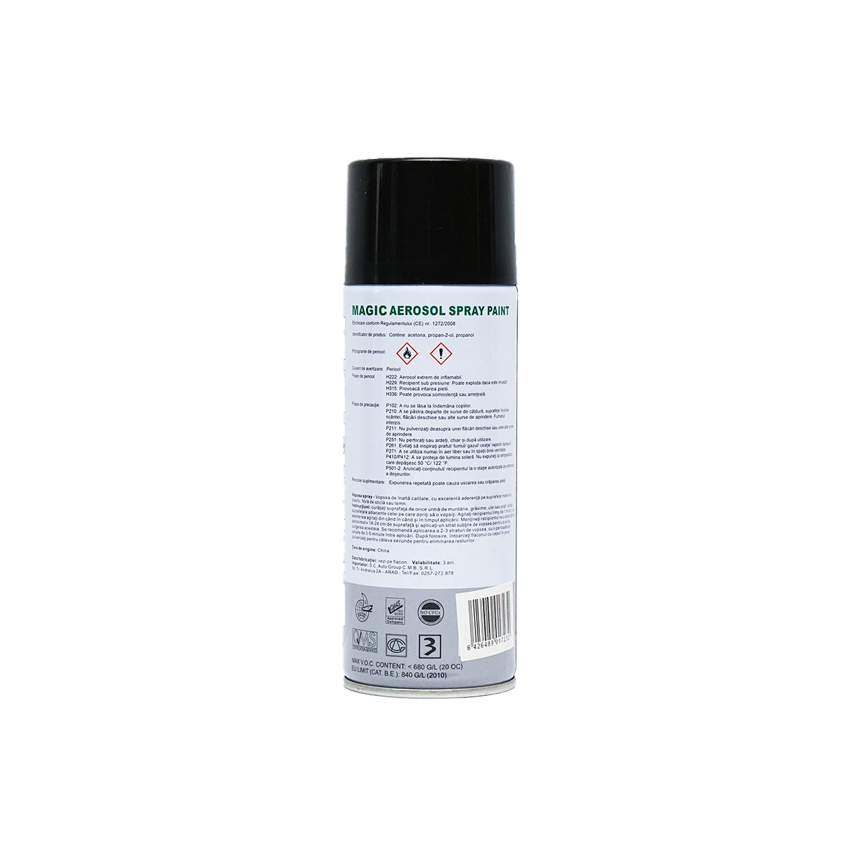 Magic matt fekete 004 450 ml festékszóró spray