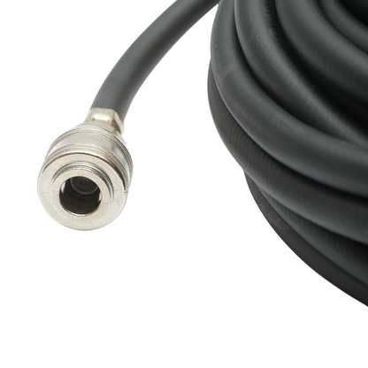 Kompresszor levegőcső 12m gumírozott 6x12mm és univerzális gyorscsatlakozók