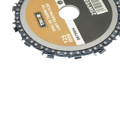 Fűrészlánc hajlítókorong 125x22mm 14 fogú fűrészlánc fakivágáshoz THOR