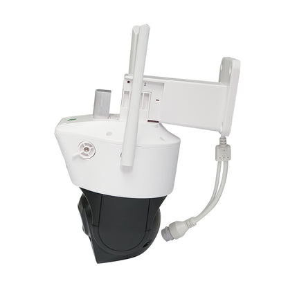 6 MP-os kettős lencsés megfigyelő kamera, WIFI P2P, 360 PTZ forgatás mozgásérzékelővel, sziréna, emberfelismerés, Google Assistant és iCSee alkalmazás