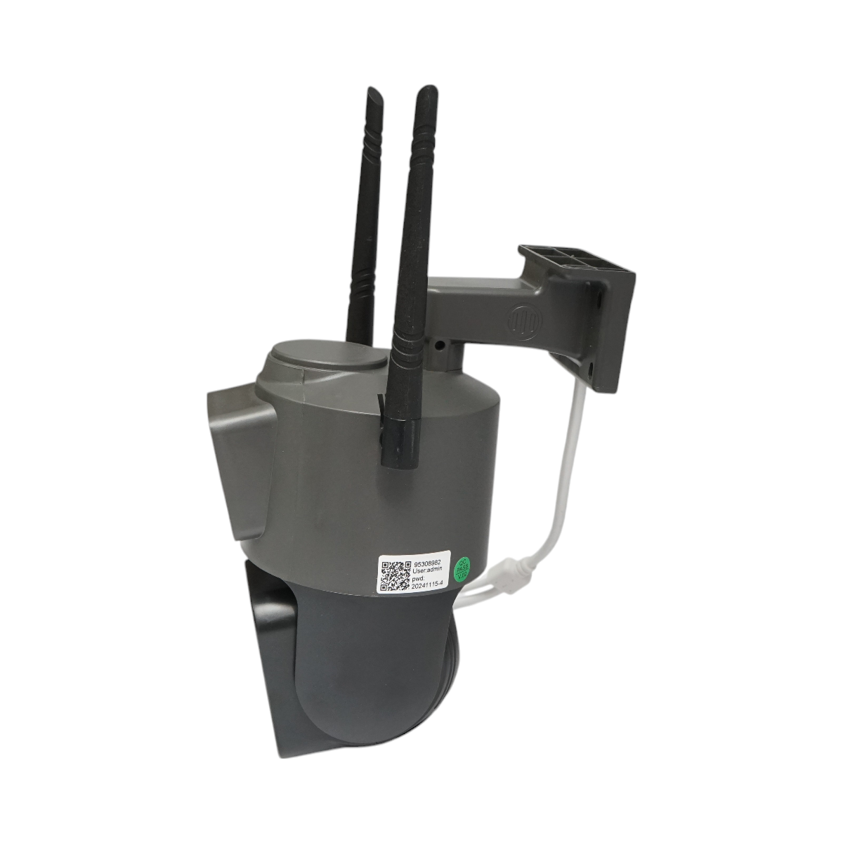 Kettős objektíves megfigyelő kamera WIFI 2.4GHz, P2P 1080P, mozgásérzékelő, emberérzékelés, éjjellátó, PTZ 355 fokban forgatható, V380 Pro alkalmazással