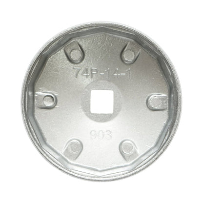 Breckner Germany 74 mm × 14 lapos csésze típusú olajszűrőkulcs, 1/2”