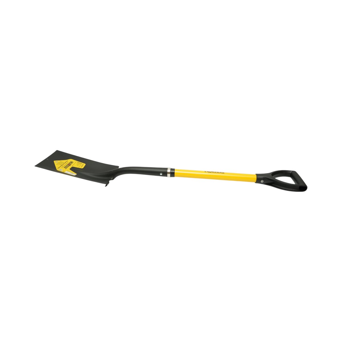 Crownman egyenes acél lapát 175x285x1020mm, üvegszál nyél D fogantyúval