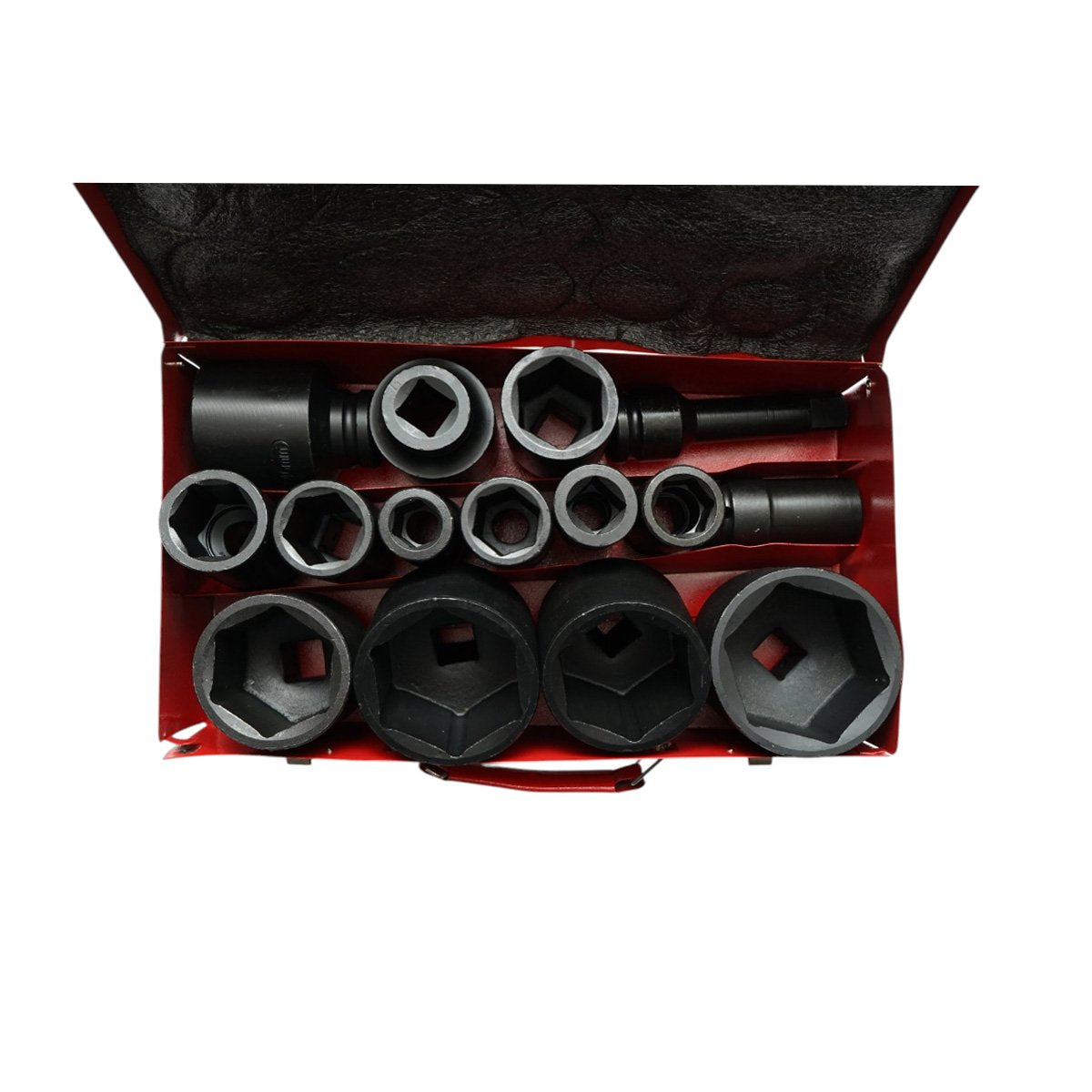 Breckner Germany Ütődugókulcs készlet, 17-65mm hosszú csőkulcsok, 125mm hosszabbító, 3/4 inch négyzet Cr-Mo 15 darab