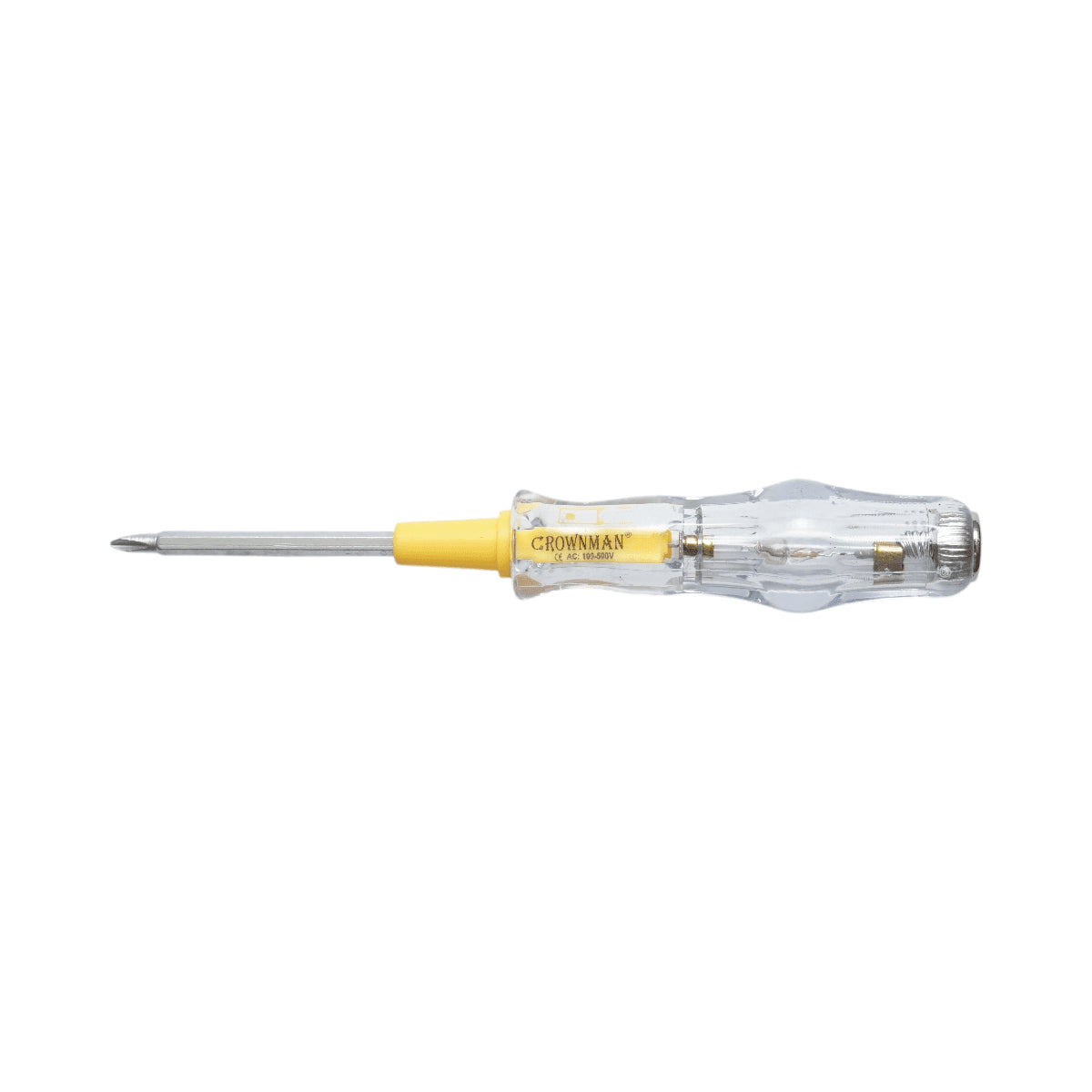 Csavarhúzó feszültségmérő 100-500 V AC, kettős fejű PH1/3,5x160 mm Cr-V Crownman