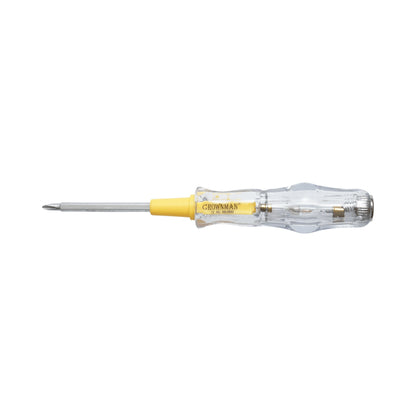 Csavarhúzó feszültségmérő 100-500 V AC, kettős fejű PH1/3,5x160 mm Cr-V Crownman