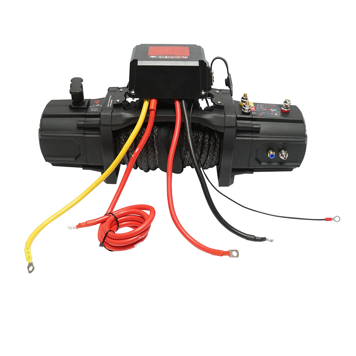 Elektromos csörlő távirányítóval 12V, 6.1T (13500lbs) 6.5CP, szintetikus kábel 9x24m, mágnesszelep 400A Breckner Germany