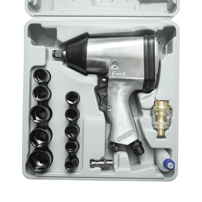 Pneumatikus ütvecsapó 1/2 ütvecsapó pisztoly 9-27mm, 340Nm, 7000 RPM, üzemi nyomás 6,3 bar Breckner Germany