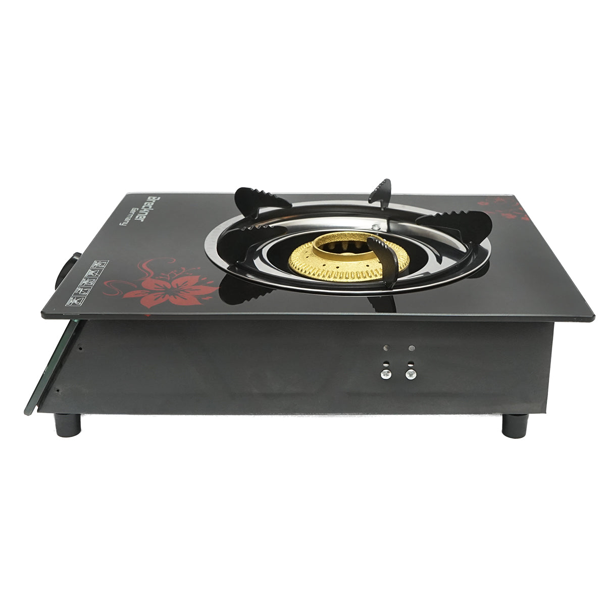 Egyégős öntöttvas tűzhely, 3KW, öntöttvas tűzhely, biztonsági üveg 400x300x90mm Breckner Germany