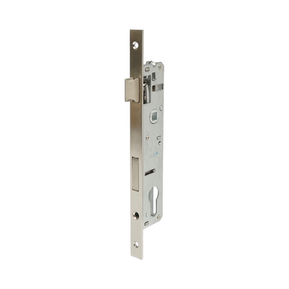 Beépített ajtózár nyelvvel 34x174mm, előlap 16x240mm, szatén nikkel, csavarok mellékelve