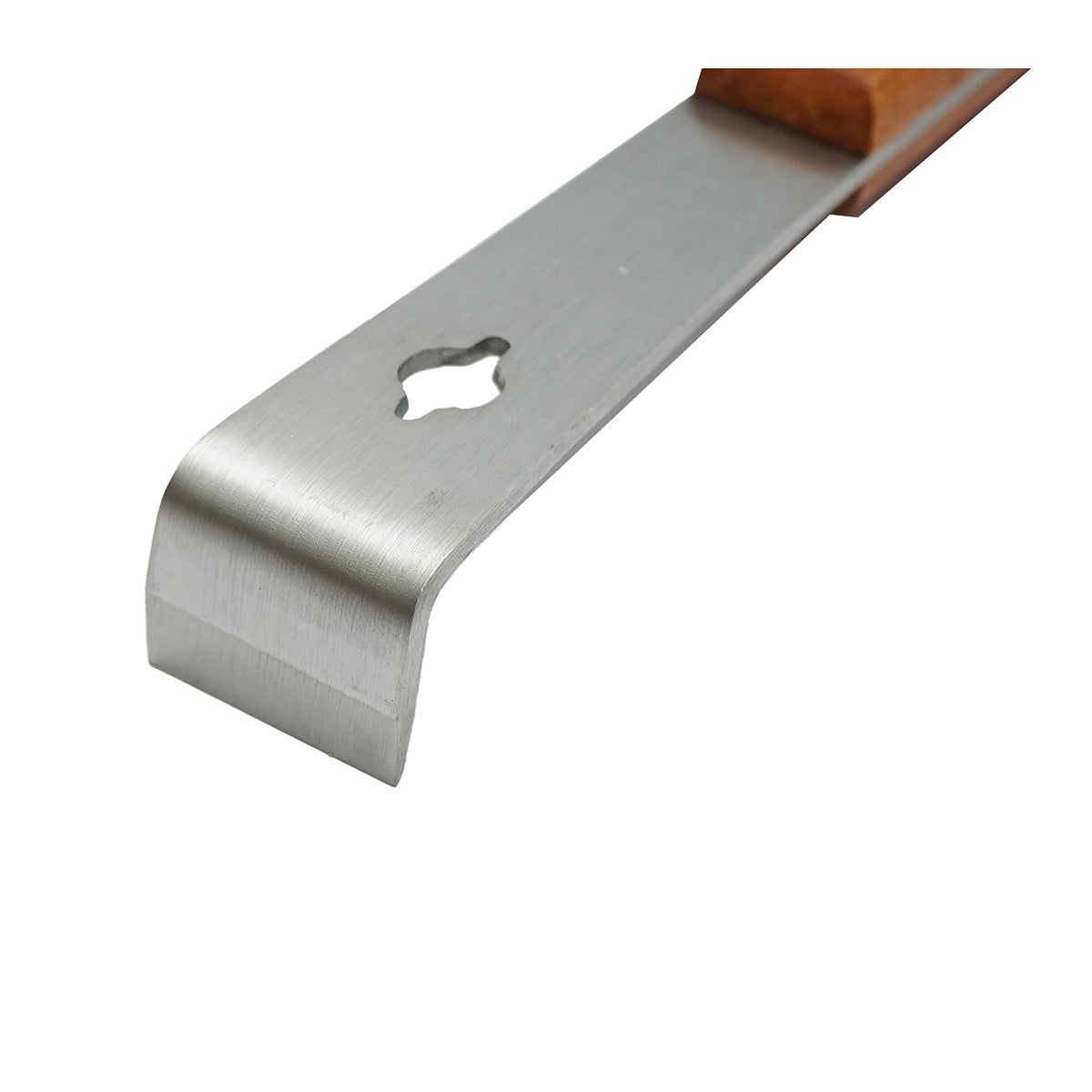Rozsdamentes acél méhészvéső, kaptárvas, fa nyéllel 260mm