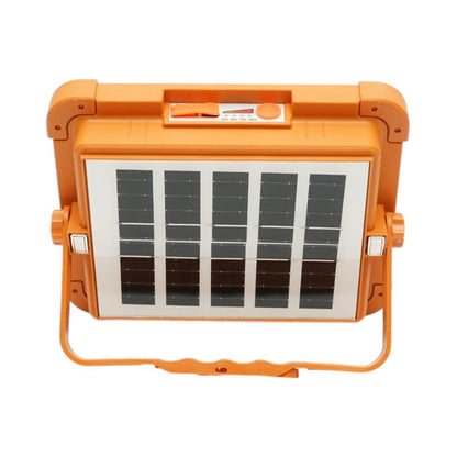 Hordozható LED projektor 200W napelemes panellel 3W, 12000mAh akkumulátor, 6 világítási mód, mágnes, kampó, USB Power Bank Breckner Germany