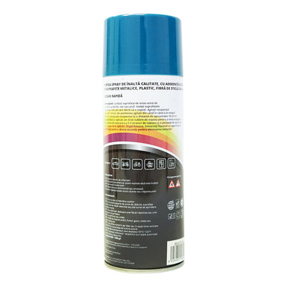 Professzionális Lemken kék autófesték spray, gyorsan száradó 450ml MAGIC fém, műanyag, üvegszálas és fa felületekre