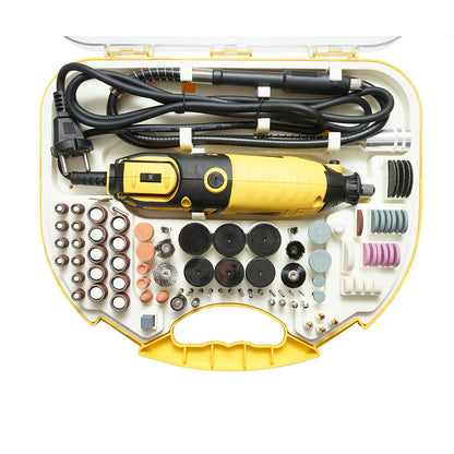 Mini marókészlet 185W, 220V biax típusú, 9 sebességes fogaskerék 8000-35000rpm 211 db Crownman