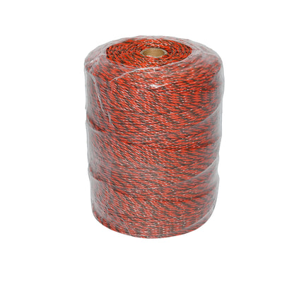 Narancssárga-fekete huzal tekercs 3mm 5x0.2mm SS, 500m elektromos kerítés, ellenállás 4.5 Ohm Bourget