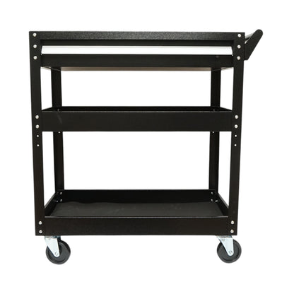 Szerszámkocsi műhelyi fém kerekeken 3 polccal és 1 fiókkal 775x410x895mm Breckner Germany