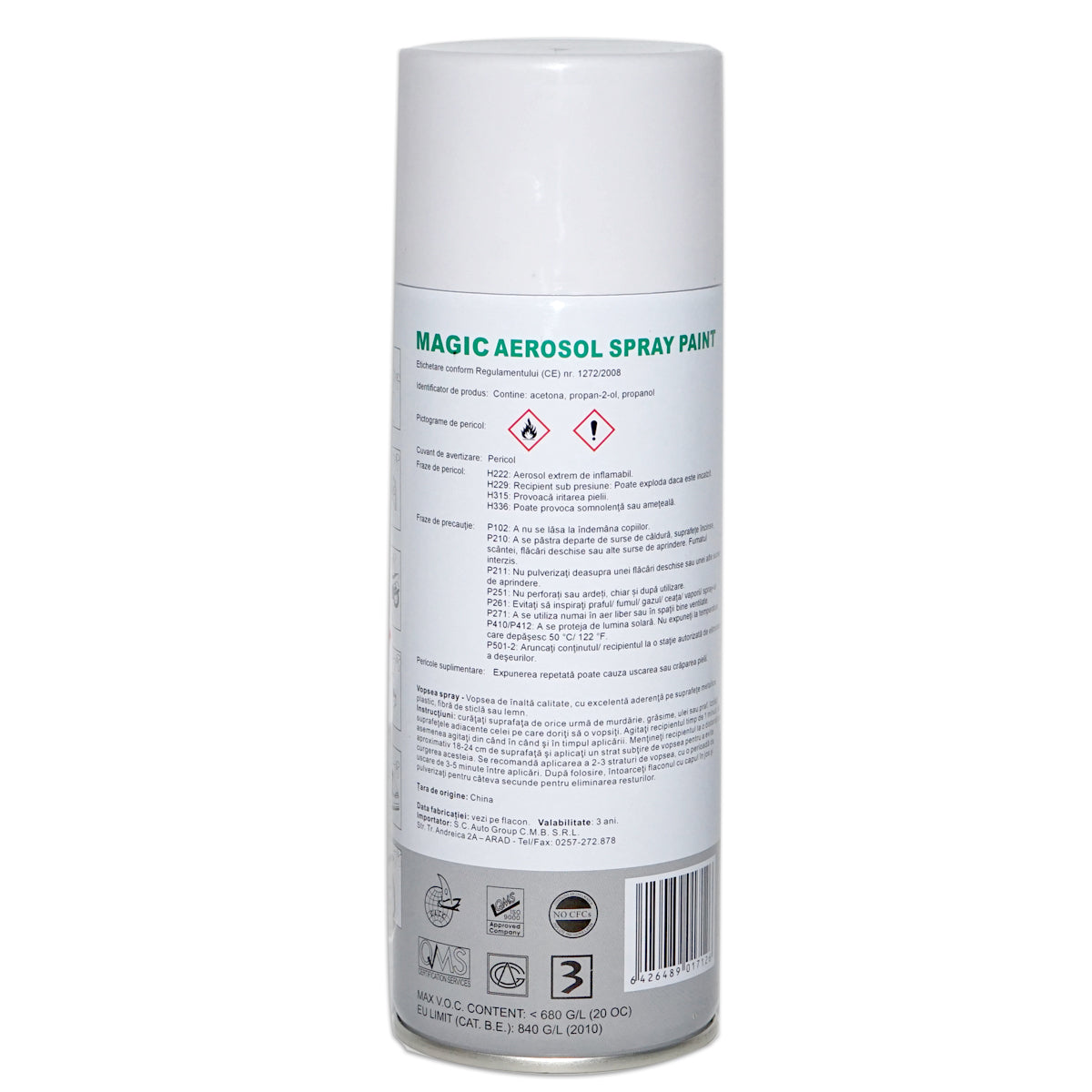 Magic boreal fehér festékszóró - nova 450 ml