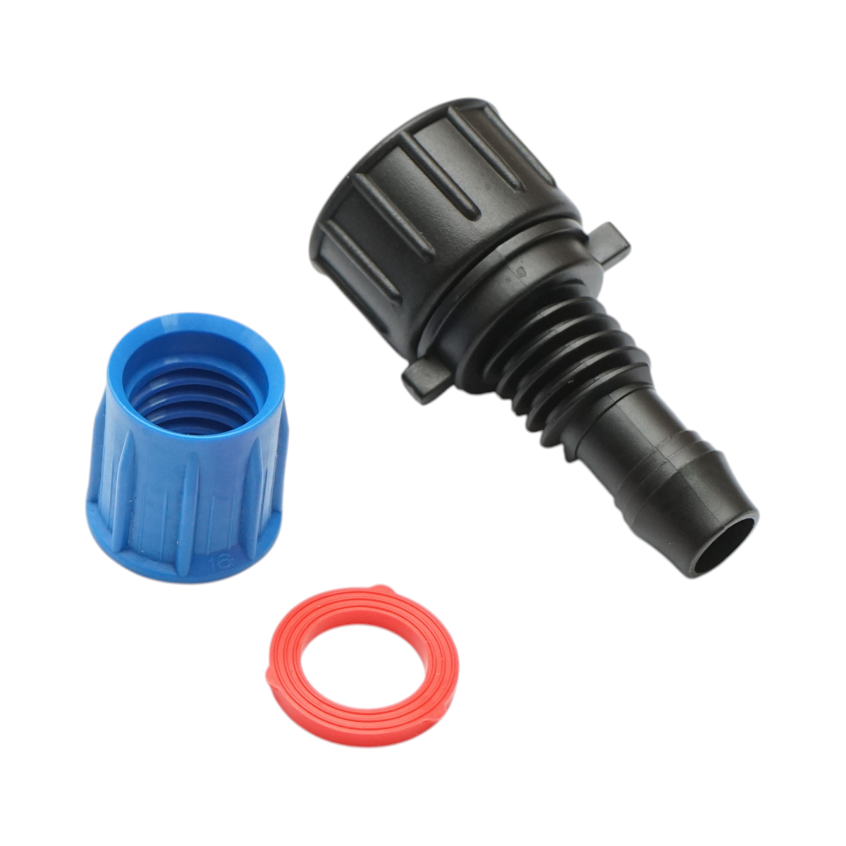 16mmx3/4" x 16mm csepegtetőcső csatlakozócsonk belső menettel öntözőrendszerekhez