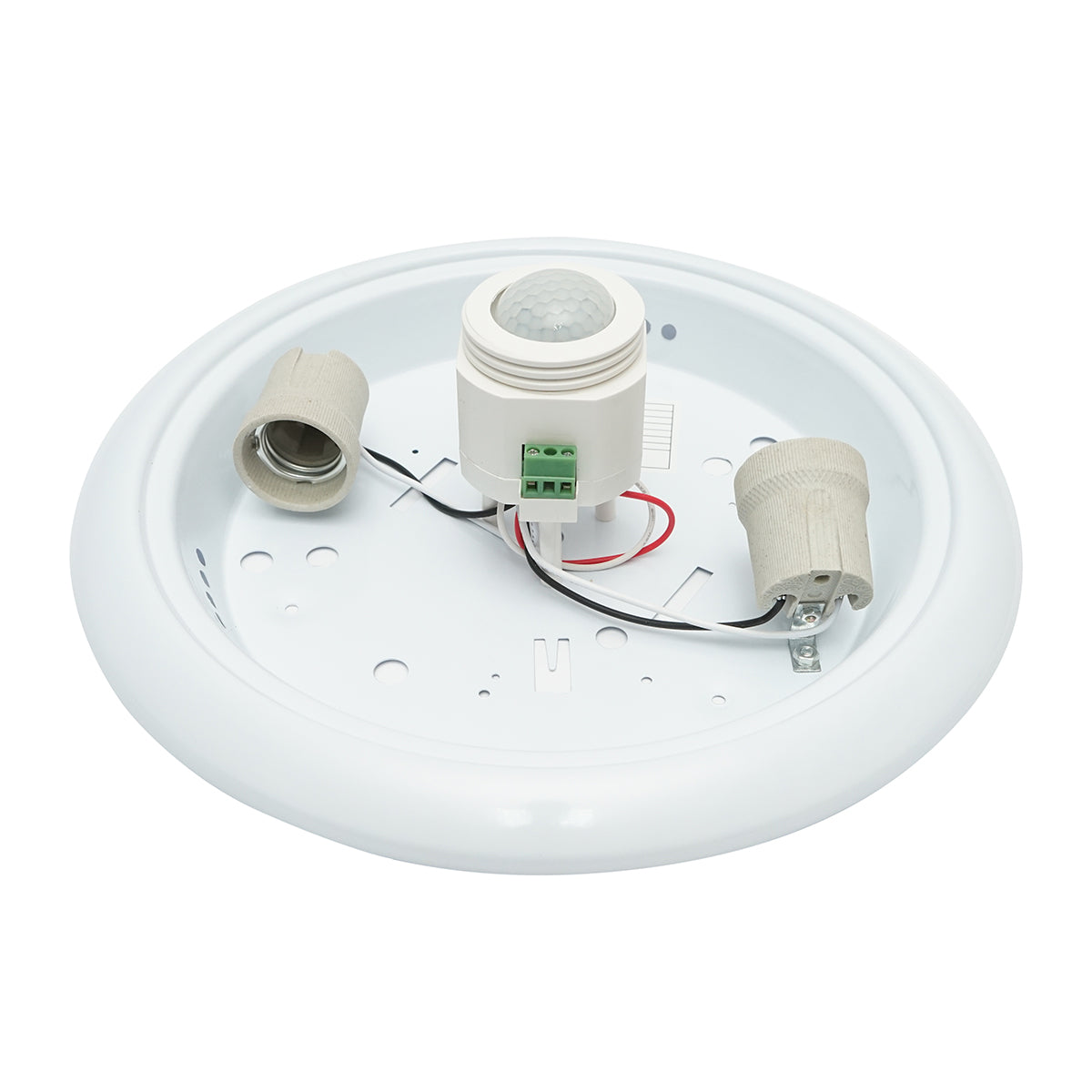 LED mennyezeti lámpa 2x40W 2x40W, E27, 220V, 360 fokos, szürkületi mozgásérzékelővel 300x105mm Breckner Germany