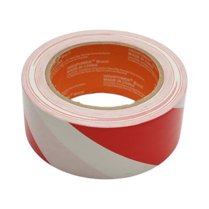 HighPower PVC figyelmeztető és jelölő szalag piros-fehér 48mm x 33m
