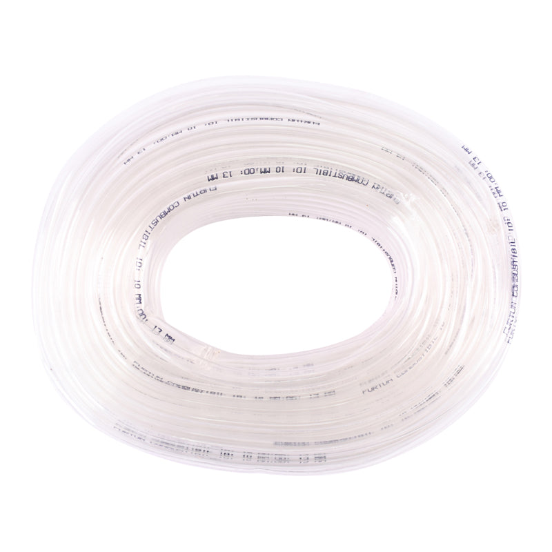 Átlátszó üzemanyagtömlő fi10 (d = 10 mm és D = 13 mm / 50 méter tömlő)