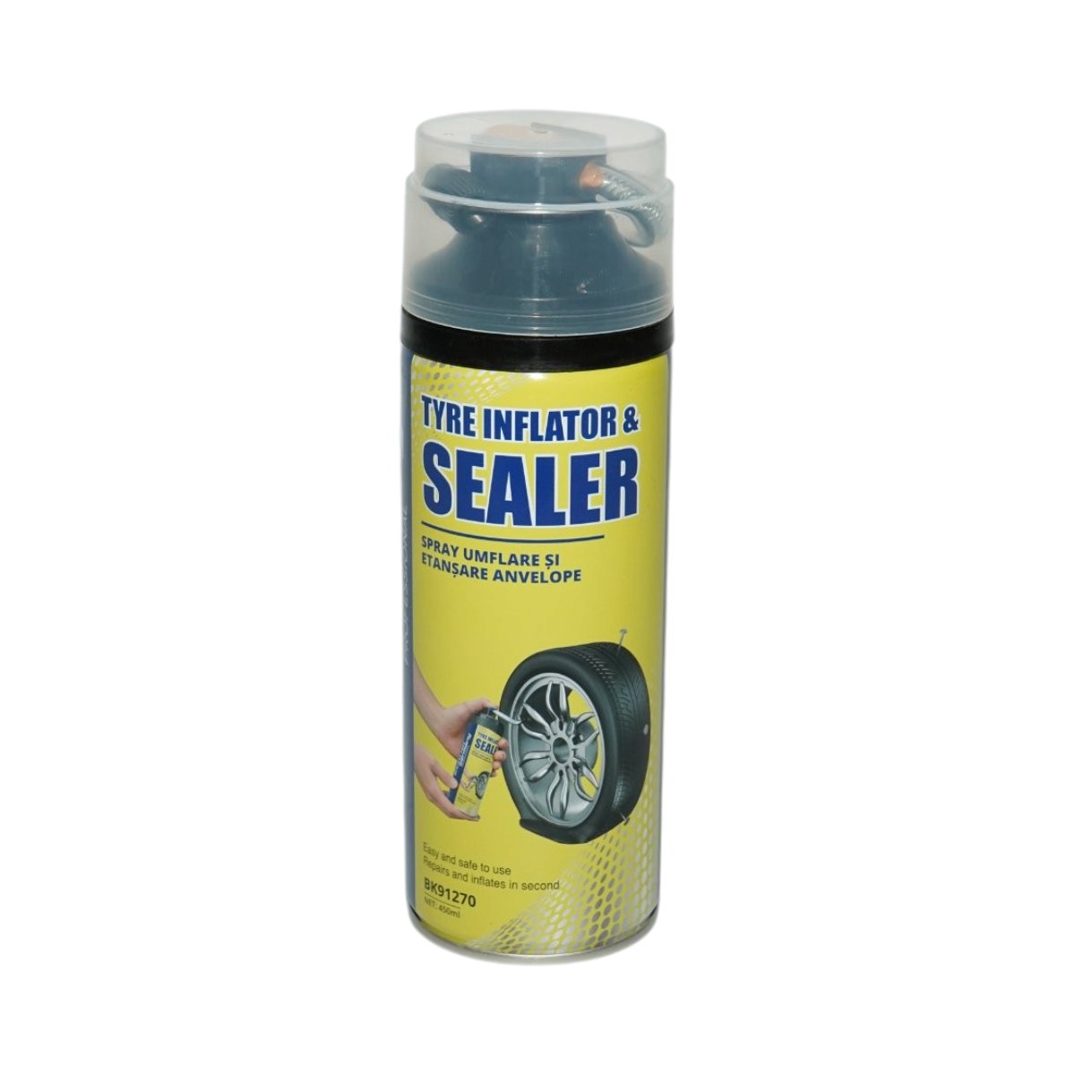 Gumiabroncs felfújó és tömítő spray 450ml Breckner Germany