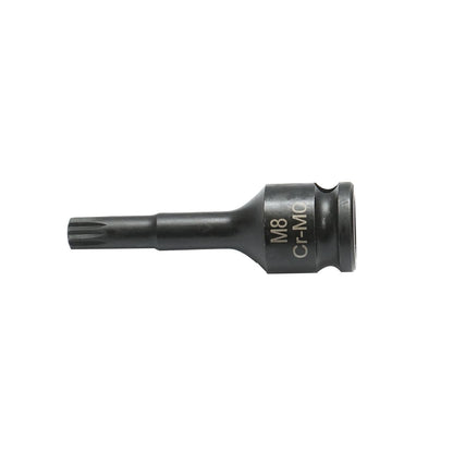 Ütőcsavarkulcs spline M8, 60 mm, négyzet 3/8 Cr-Mo
