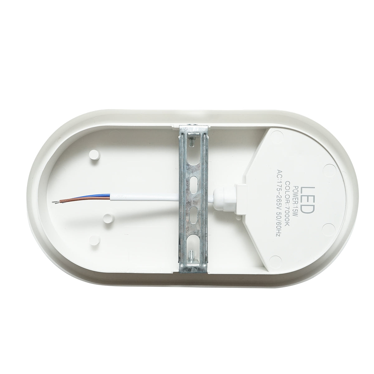 LED mennyezeti lámpa 15W, 220V, 7000K hideg fény hideg fényű lámpatest 215x115x70mm beltéri/kültéri Breckner Germany
