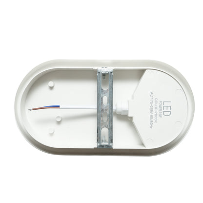 LED mennyezeti lámpa 15W, 220V, 7000K hideg fény hideg fényű lámpatest 215x115x70mm beltéri/kültéri Breckner Germany
