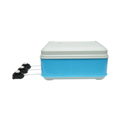 Automata tojásinkubátor, keltető gép 100 tojáshoz 80W, 12V-220V, automata forgatás, LED ovoszkóp, hőmérséklet-szabályozás, páratartalom-szabályozás, digitális kijelző, riasztás