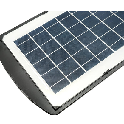 Napelemes LED-es közvilágítási lámpa 150W, 6500K, IP65, napelemmel, mozgásérzékelővel és oszlopra szerelhető Breckner Germany