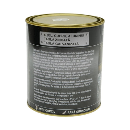 Breckner Germany 3 in 1 rozsdagátló zománcfesték boreal fehér fémhez 750g, közvetlenül a rozsdára, vízalapú