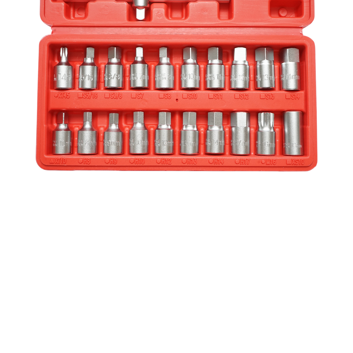 Olajfürdő fúvókakulcs készlet négyzetprofil, hatlapos, torx 21 darab Breckner Germany