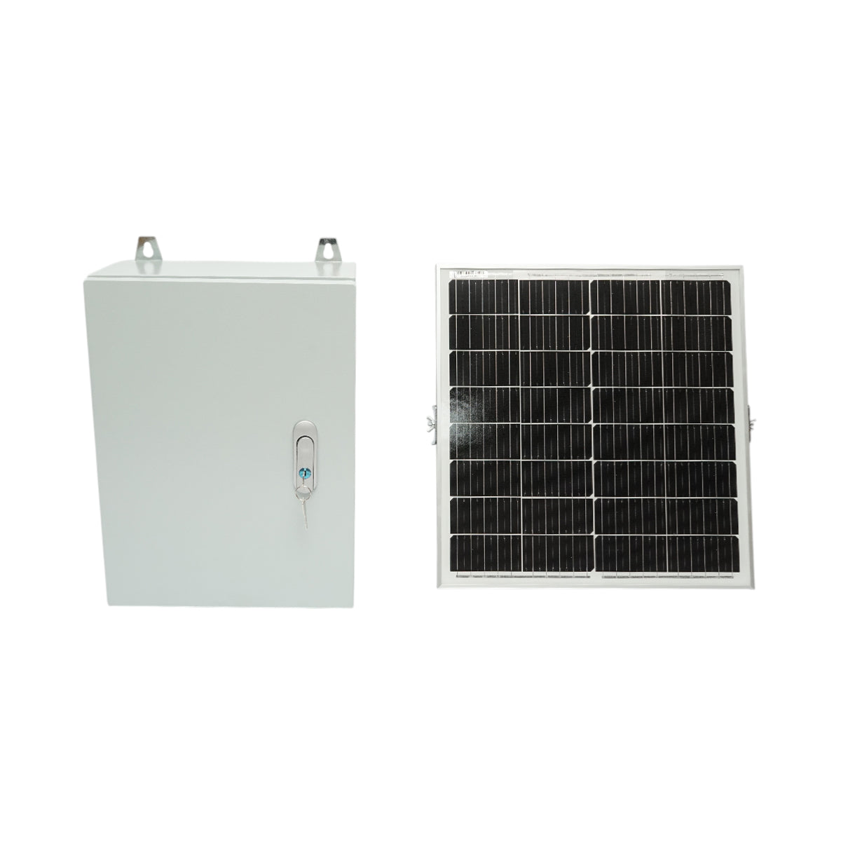 30W napelemes panel fém külső táblával villanykerítés készülékhez és akkumulátorhoz IP65 Breckner Germany