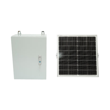 30W napelemes panel fém külső táblával villanykerítés készülékhez és akkumulátorhoz IP65 Breckner Germany