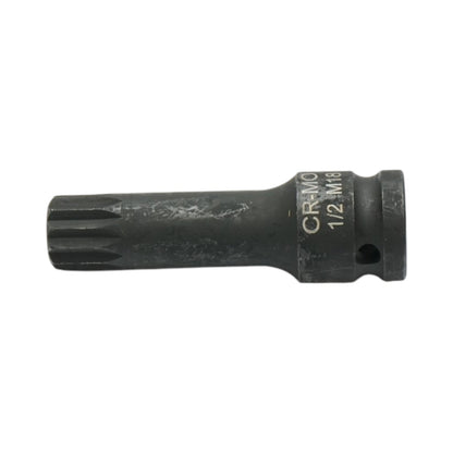 M18 Spline ütő bitdugókulcs, 78 mm, 1/2”, Cr-Mo – Breckner Germany
