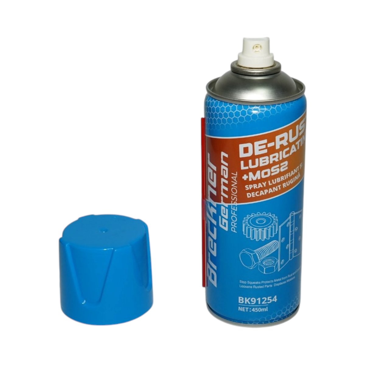 Rozsdaoldó és kenőanyag spray molibdén-diszulfiddal MoS2 450ml Breckner Germany