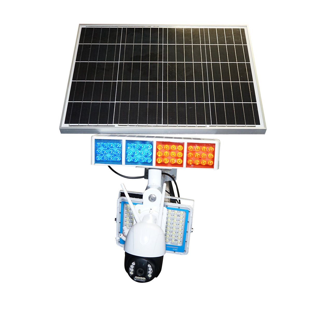 300 W-os LED-lámpa 60 W-os napelemmel, 14000 mAh-s akkumulátorral és riasztóval ellátott WIFI-megfigyelő kamerával Breckner Germany