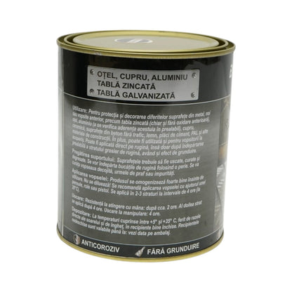 Breckner Germany 3 az 1-ben rozsdagátló email festék antracit szürke RAL 7016 fémhez 750g, közvetlenül a rozsdára, vízalapú