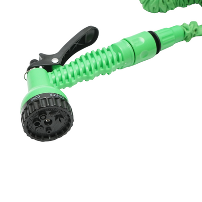 TPE kerti tömlő, slag, 5-15m, 7 irányban állítható fúvókával, 3/4 adapterrel, 1/2" gyorscsatlakozóval