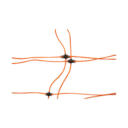 Elektromos kerítésháló, hossza 50m és magassága 108cm, dupla lábbal, 11x15mm
