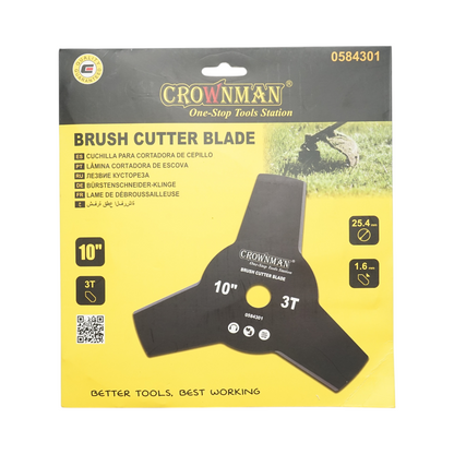 Crownman 3 fogú bozótvágótárcsa 250x25.4mm szénacél Crownman
