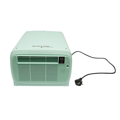 Hordozható légkondicionáló 2224 BTU, 280W, 220V, párátlanító funkcióval, szellőztetéssel, távirányítóval, hangutasításokkal, telepítőkészlet tartozék Breckner Germany