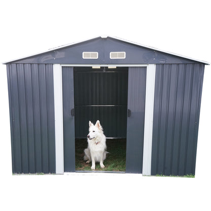 Fém kerti tároló 238x301x214cm