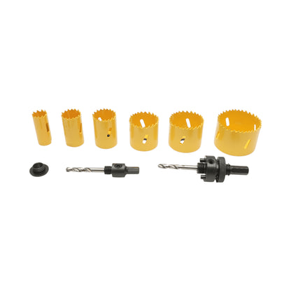 Bi-Metal 22-64mm Bi-Metal kör alakú magkészlet fához, gipszkartonhoz, PVC-hez 9 db Crownman